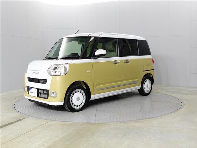 ムーヴキャンバス ストライプスＧ　アイドルストップ　パワーウインドウ　セキュリティアラーム　スマートキープッシュスタート　カーテンエアバック　キーフリーキー　ワンオーナー車　ＬＥＤライト　ベンチシート　ＰＳ　オートエアコン　ＡＢＳ（2枚目）