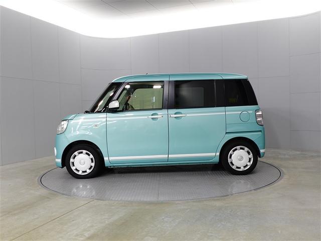 ムーヴキャンバス Ｇホワイトアクセントリミテッド　ＳＡＩＩＩ　左右パワースライドドア　ベンチシート　フルセグテレビ　サイドエアバッグ　スマートエントリー　セキュリティ　追突被害軽減ブレーキ　ＬＥＤ　パワステ　キーフリー　アイドリングＳ　ナビＴＶ　パワーウィンド（3枚目）