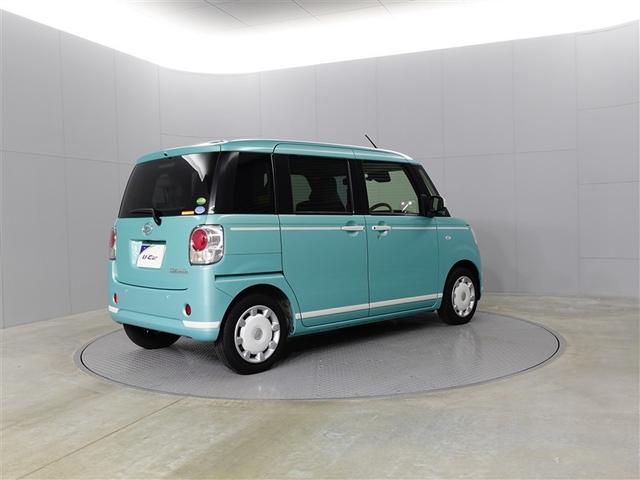 ムーヴキャンバス Ｇホワイトアクセントリミテッド　ＳＡＩＩＩ　左右パワースライドドア　ベンチシート　フルセグテレビ　サイドエアバッグ　スマートエントリー　セキュリティ　追突被害軽減ブレーキ　ＬＥＤ　パワステ　キーフリー　アイドリングＳ　ナビＴＶ　パワーウィンド（6枚目）