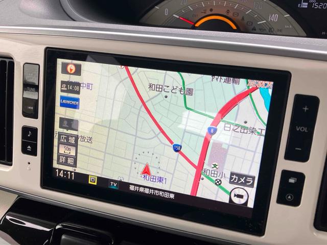 ムーヴキャンバス Ｘ　ブラックリミテッド　ＳＡＩＩＩ　ＥＴＣ　全周囲カメラ　両側電動スライドドア　ナビ　ＴＶ　衝突被害軽減システム　オートマチックハイビーム　オートライト　スマートキー　アイドリングストップ　電動格納ミラー（4枚目）