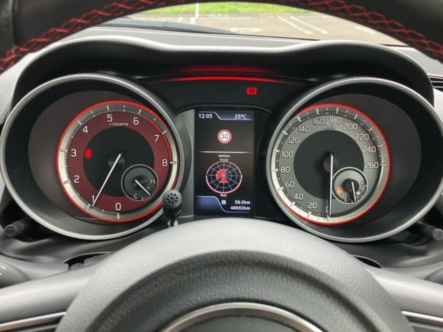 スイフトスポーツ スポーツ　新品タイヤ／保証書／純正　８インチ　ＳＤナビ／シートヒーター／ヘッドランプ　ＨＩＤ／ＥＴＣ／ＥＢＤ付ＡＢＳ／横滑り防止装置／ワンセグＴＶ／エアバッグ　運転席／エアバッグ　助手席　ワンオーナー　記録簿（15枚目）