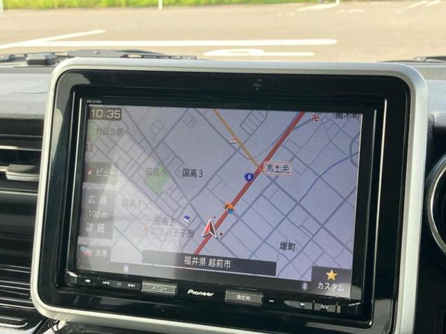 スペーシアカスタム ハイブリッドXS 新品タイヤ/保証書/純正 8インチ SDナビ/セーフティサポート(スズキ)/両側電動スライドドア/シートヒーター 運転席/車線逸脱防止支援システム/パーキングアシスト バックガイド バックカメラ(10枚目)