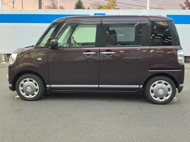 ムーヴキャンバス 4WD GメイクアップSA2 新品タイヤ/純正 SDナビ/スマートアシスト(トヨタ・ダイハツ)/両側電動スライドドア/シートヒーター 運転席/パノラマモニター/車線逸脱防止支援システム/パーキングアシスト バックガイド 4WD(2枚目)