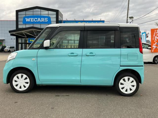 スペーシア ４ＷＤ　Ｘ　新品タイヤ／社外　ＳＤナビ／デュアルカメラブレーキサポート（スズキ）／電動スライドドア／シートヒーター　前席／車線逸脱防止支援システム／ヘッドランプ　ＨＩＤ／Ｂｌｕｅｔｏｏｔｈ接続／ＥＴＣ　４ＷＤ（2枚目）