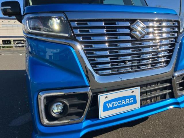 スペーシアカスタム ハイブリッドＸＳターボ　新品タイヤ／社外　ＳＤナビ／セーフティサポート（スズキ）／両側電動スライドドア／シートヒーター／全方位モニター／車線逸脱防止支援システム／シート　ハーフレザー／ヘッドランプ　ＬＥＤ　ターボ　ＥＴＣ（42枚目）