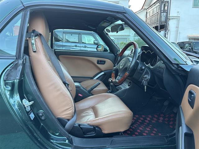 コペン アクティブトップ　５ＭＴ　レザーシート　ＥＴＣ　ｍｏｍｏステアリング（15枚目）