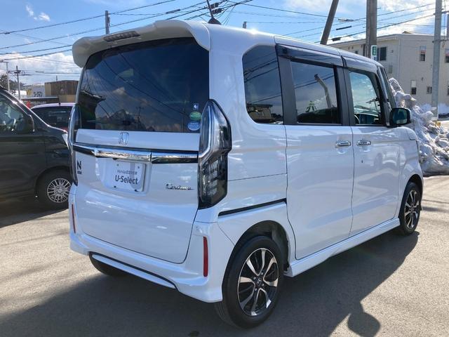 Ｎ－ＢＯＸカスタム Ｇ・Ｌホンダセンシング　Ｗ電動スライド　誤発進抑制　フルタイム４ＷＤ　アイドルＳ　パワステ　ワンオ－ナ－　クルコン　ＶＳＡ　ドライブレコーダー　キーフリー　ＡＣ　盗難防止装置　ＬＥＤ　ＵＳＢ　ナビＴＶ（7枚目）