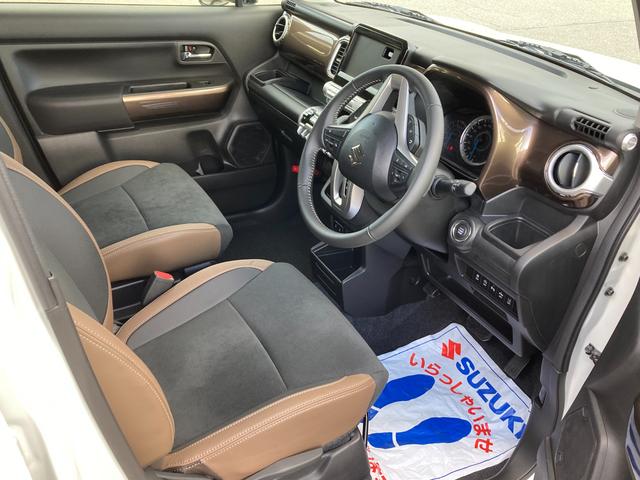 クロスビー HYBRID MZ 4型 4WD 6AT メッキドアハンドル 本革巻ステアリング 衝突軽減ブレーキサポート LEDフォグランプ(3枚目)