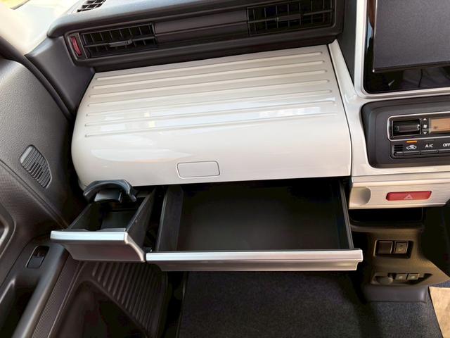 スペーシア ハイブリッドＸ　届出済未使用車　スズキセーフティーサポート　誤発進抑制機能　後方誤発進抑制機能　低速時ブレーキサポート　パーキングセンサー　車線逸脱警報機能　車線逸脱抑制機能　ふらつき警報機能　標識認識機能（33枚目）