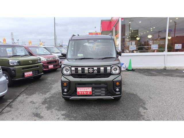 スペーシアギア 　両側電動スライドドア　アイドリングストップ　プッシュスタート　オートエアコン　シートヒーター　クルーズコントロール　レーンアシスト　クリアランスソナー　ベンチシート　ＬＥＤヘッドランプ（2枚目）