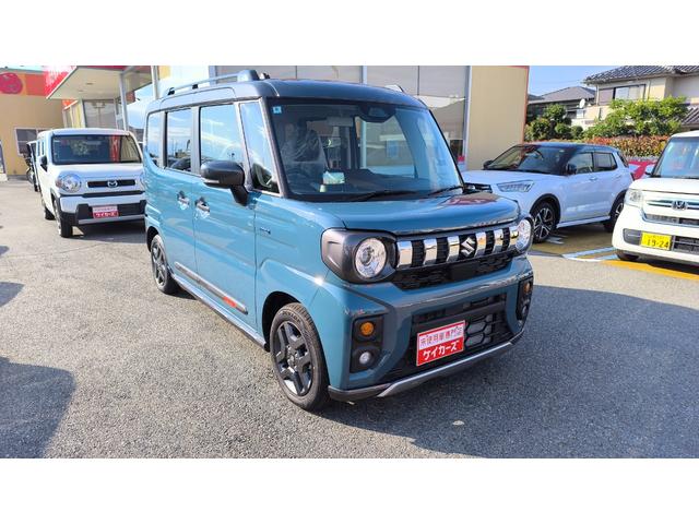 スペーシアギア ハイブリッドＸＺ　両側電動スライドドア　アイドリングストップ　プッシュスタート　オートエアコン　シートヒーター　クルーズコントロール　レーンアシスト　クリアランスソナー　ベンチシート　ＬＥＤヘッドランプ（7枚目）