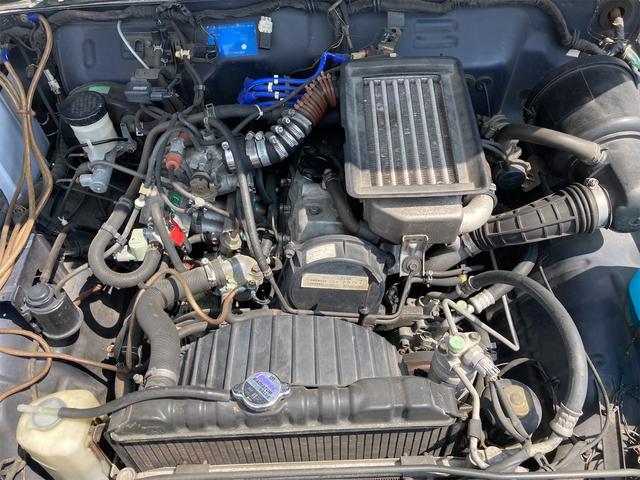 ワイルドウインド 4WD ターボ エアコン パワーステアリング タイミングベルト交換済み MOMOステアリング オートマ 背面ハードタイヤカバー 車検整備付き 修復歴無し 保証付き スキューバブルーメタリック(47枚目)
