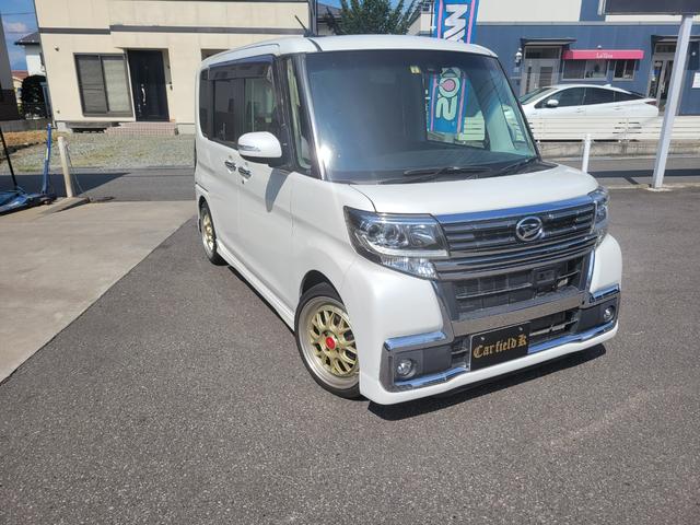 ダイハツ タント カスタムｒｓ トップエディションｓａｉｉ ４ｗｄ ローダウン 社外１７インチアルミ マフラー テール 169 8万円 平成28年 16年 長野県 中古車 価格 Com