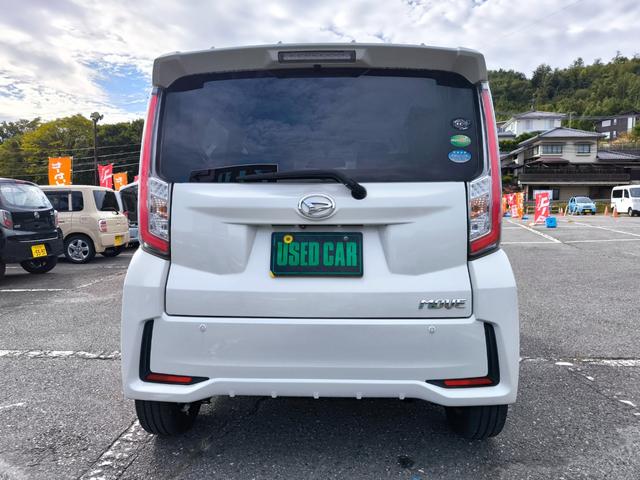 ムーヴ カスタム　ＲＳ　ハイパーＳＡ　ターボ　ナビ　テレビ　ＥＴＣ　バックモニター　衝突軽減ブレーキ　純正エアロ　アルミ　インテリキー　スタットレス付き　車検整備付き　一年間保証付き　記録簿付き（6枚目）