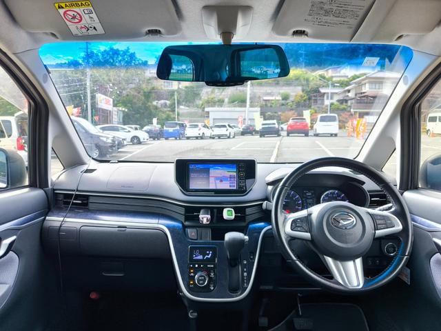 ムーヴ カスタム　ＲＳ　ハイパーＳＡ　ターボ　ナビ　テレビ　ＥＴＣ　バックモニター　衝突軽減ブレーキ　純正エアロ　アルミ　インテリキー　スタットレス付き　車検整備付き　一年間保証付き　記録簿付き（10枚目）
