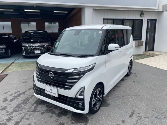 ルークス ハイウェイスター Gターボ ワンオーナー 純正9インチナビ フルセグ アラウンドビューモニター 前後ドライブレコーダー スマートキー ETC 左側パワースライドドア LEDヘッドライト スタッドレス有り(7枚目)