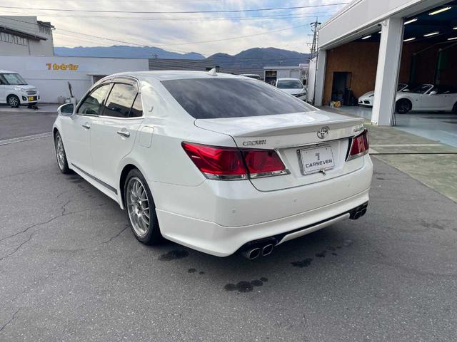 クラウン アスリートＧ　モデリスタフルエアロ・ＢＢＳアルミ・純正ＨＤＤナビ・フルセグ・Ｂｌｕｅｔｏｏｔｈ・バックカメラ・ＥＴＣ・黒革シート・パワーシート・シートベンチレーション・純正エンジンスターター・スペアキー・純正アルミ（7枚目）