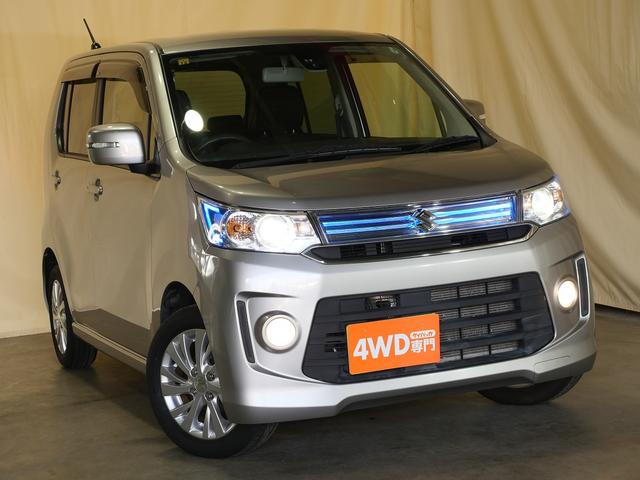 ワゴンＲスティングレー Ｊスタイル　４ＷＤ　Ｂｌｕｅｔｏｏｔｈ接続　社外メモリナビ／フルセグＴＶ　ＨＩＤヘッドライト　純正１４インチアルミホイール　オートライト　衝突被害軽減ブレーキ　アイドリングストップ　シートヒーター　スマートキー（12枚目）