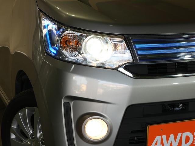 ワゴンＲスティングレー Ｊスタイル　４ＷＤ　Ｂｌｕｅｔｏｏｔｈ接続　社外メモリナビ／フルセグＴＶ　ＨＩＤヘッドライト　純正１４インチアルミホイール　オートライト　衝突被害軽減ブレーキ　アイドリングストップ　シートヒーター　スマートキー（13枚目）