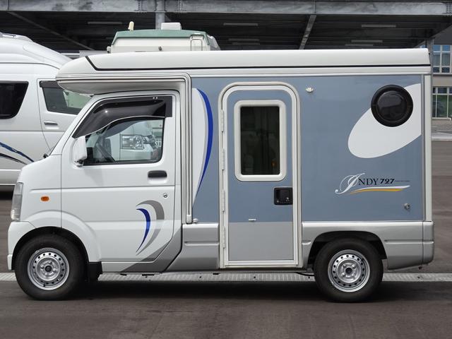 　インディアナＲＶ　インディ７２７　４ＷＤ　シンク　給排水１３Ｌポリタンク　カセットコンロ　フリップダウンモニター　地デジチューナーサブバッテリー　外部充電　走行充電　ＦＦヒーター　アナログ電圧計(5枚目)