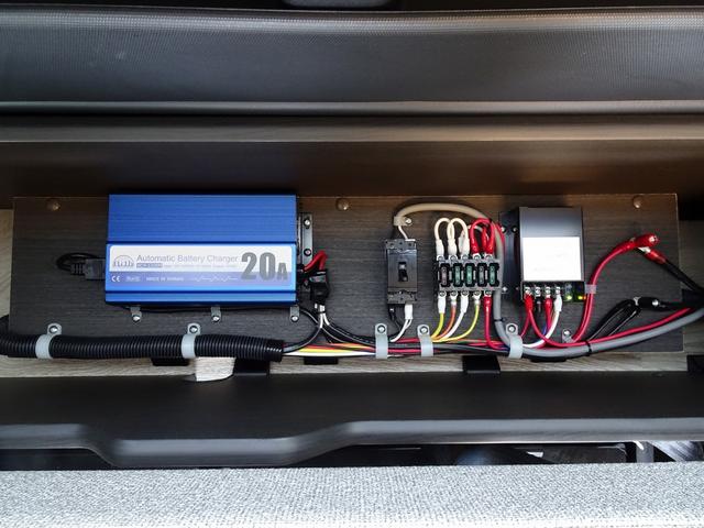 ハイエースワゴン 　ＦＯＣＳ　ＤＳ－Ｆ　４ＷＤ　シンク　カセットコンロ　ＤＣ冷蔵庫　シングルサブ　外部充電　走行充電　ナビ電源　外部電源　コード　リアクーラー　リアヒーター（40枚目）