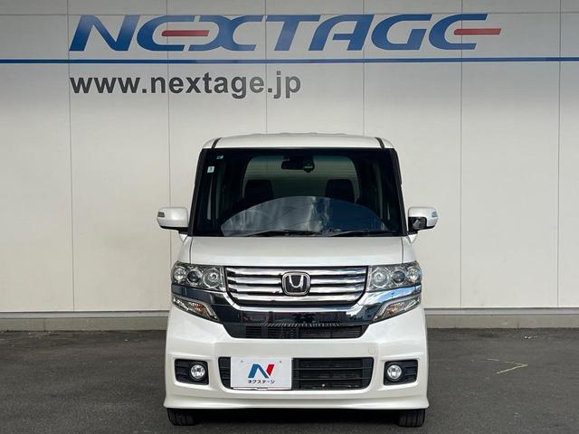 N-BOXカスタム G・Lパッケージ 電動スライドドア 純正SDナビ バックカメラ 禁煙車 スマートキー HIDヘッド ETC オートライト オートエアコン 純正14インチアルミ CD DVD再生 地デジ(14枚目)
