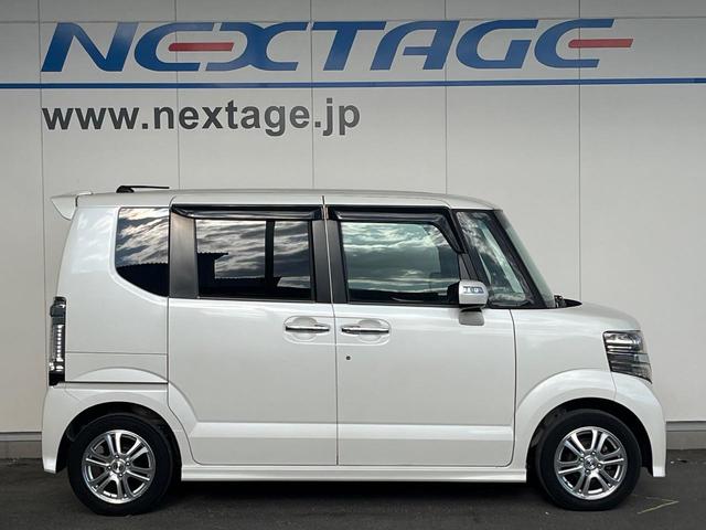 N-BOXカスタム G・Lパッケージ 電動スライドドア 純正SDナビ バックカメラ 禁煙車 スマートキー HIDヘッド ETC オートライト オートエアコン 純正14インチアルミ CD DVD再生 地デジ(47枚目)