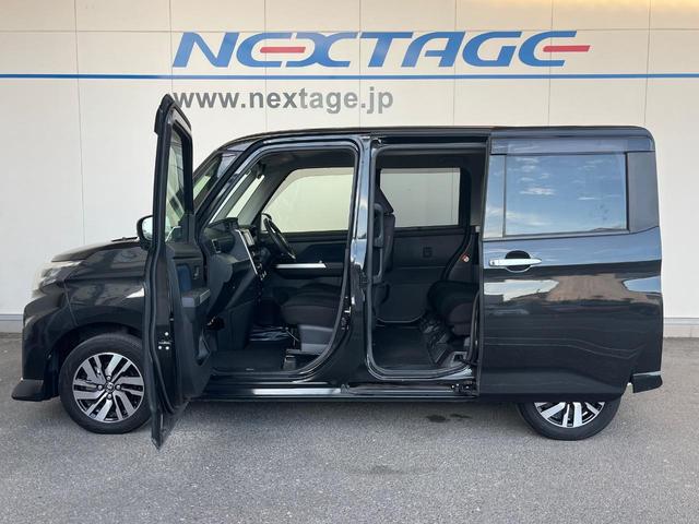 ルーミー カスタムG 両側電動ドア SDナビ バックカメラ 衝突被害軽減システム レーダークルーズ 禁煙車 コーナーセンサー スマートキー LEDヘッド ETC オートライト オートエアコン 純正14インチアルミ(43枚目)