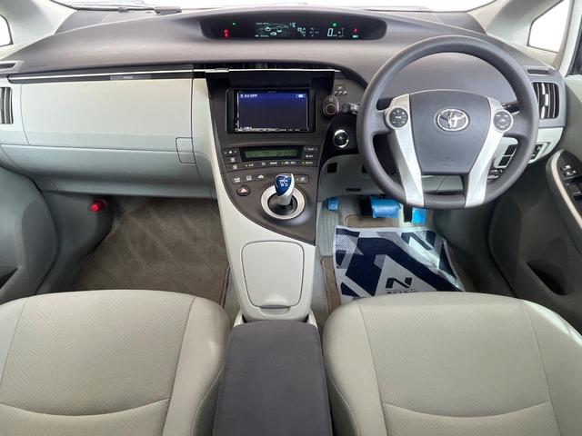 プリウス S SDナビ 禁煙車 スマートキー ETC オートライト オートエアコン 純正15インチアルミ Bluetooth CD DVD再生 フルセグ(2枚目)