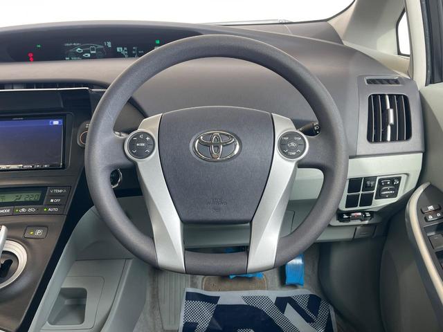 プリウス S SDナビ 禁煙車 スマートキー ETC オートライト オートエアコン 純正15インチアルミ Bluetooth CD DVD再生 フルセグ(11枚目)