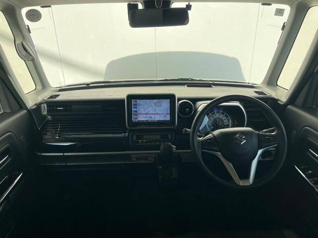 スペーシアカスタム ハイブリッドＸＳターボ　両側電動ドア　純正ＳＤナビ　全周囲カメラ　衝突被害軽減システム　ハーフレザーシート　シートヒーター　ドラレコ　コーナーセンサー　スマートキー　ＬＥＤヘッド　ビルトインＥＴＣ　クルコン　車線逸脱警報（2枚目）