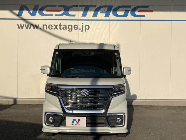 スペーシアカスタム ハイブリッドＸＳターボ　両側電動ドア　純正ＳＤナビ　全周囲カメラ　衝突被害軽減システム　ハーフレザーシート　シートヒーター　ドラレコ　コーナーセンサー　スマートキー　ＬＥＤヘッド　ビルトインＥＴＣ　クルコン　車線逸脱警報（15枚目）