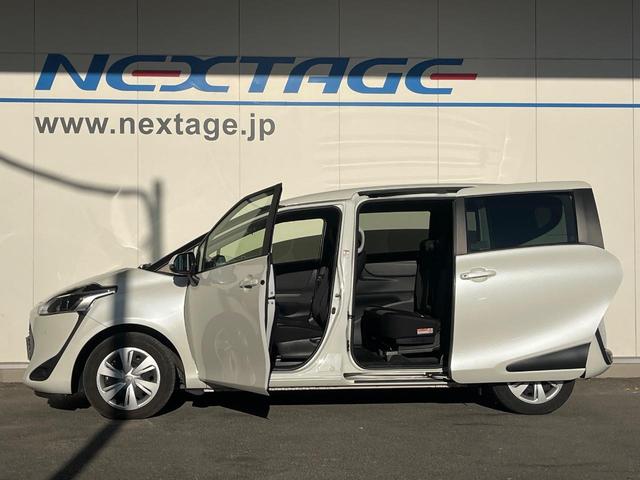 シエンタ ファンベースG 両側電動ドア 純正SDナビ 全周囲カメラ 衝突被害軽減システム 禁煙車 コーナーセンサー スマートキー ビルトインETC オートハイビーム 車線逸脱警報 オートエアコン Bluetooth CD(46枚目)