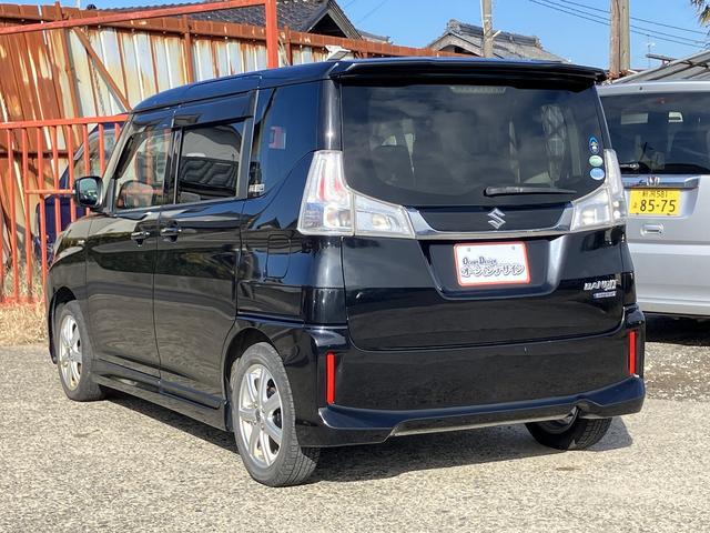 ソリオバンディット ハイブリッドMV 4WD Sキー Pスタート istop ETC ステアリングリモコン クルコン ナビ ワンセグ CD DVD Bluetooth HID フォグ アルミ 片側Pスラ(11枚目)