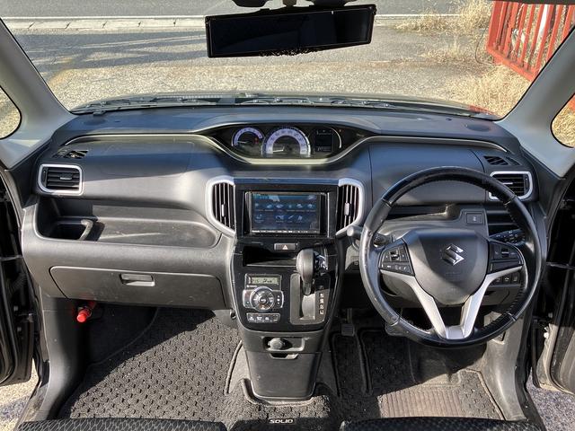 ソリオバンディット ハイブリッドMV 4WD Sキー Pスタート istop ETC ステアリングリモコン クルコン ナビ ワンセグ CD DVD Bluetooth HID フォグ アルミ 片側Pスラ(13枚目)