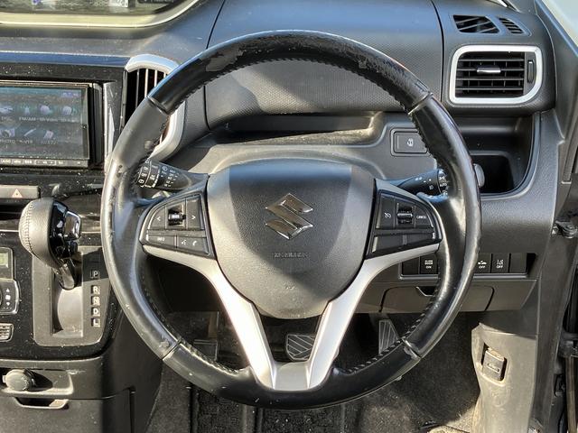 ソリオバンディット ハイブリッドMV 4WD Sキー Pスタート istop ETC ステアリングリモコン クルコン ナビ ワンセグ CD DVD Bluetooth HID フォグ アルミ 片側Pスラ(20枚目)