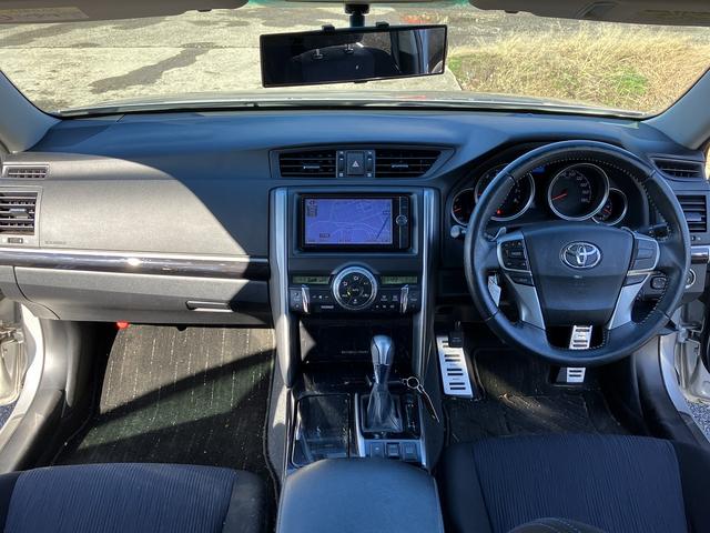 マークX 350S Sキー Pスタート クルコン MTモード ナビ フルセグ CD DVD Bluetooth ステアリングリモコン HID フォグ アルミ オートライト 電動シート(14枚目)