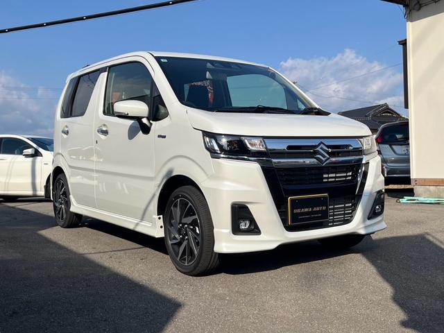 ワゴンRカスタムZ ハイブリッドZX アップグレードパッケージ スマートキー プッシュスタート クルーズコントロール 運転席シートヒーター クルーズコントロール レーンアシスト クリアランスソナー アイドリングストップ 横滑り防止 電動格納ドアミラー(4枚目)