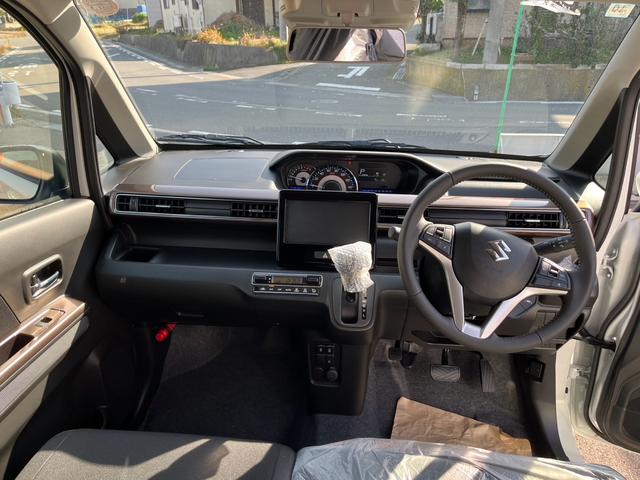 ワゴンRカスタムZ ハイブリッドZX アップグレードパッケージ スマートキー プッシュスタート クルーズコントロール 運転席シートヒーター クルーズコントロール レーンアシスト クリアランスソナー アイドリングストップ 横滑り防止 電動格納ドアミラー(11枚目)