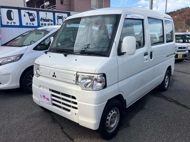ミニキャブバン ＣＤ　ハイルーフ　４ＷＤ　オートマ　両側スライドドア　エアコン　ライトレベライザー　走行距離５．５万キロ　車検令和９年５月まで　修復歴無し　ホワイト（5枚目）