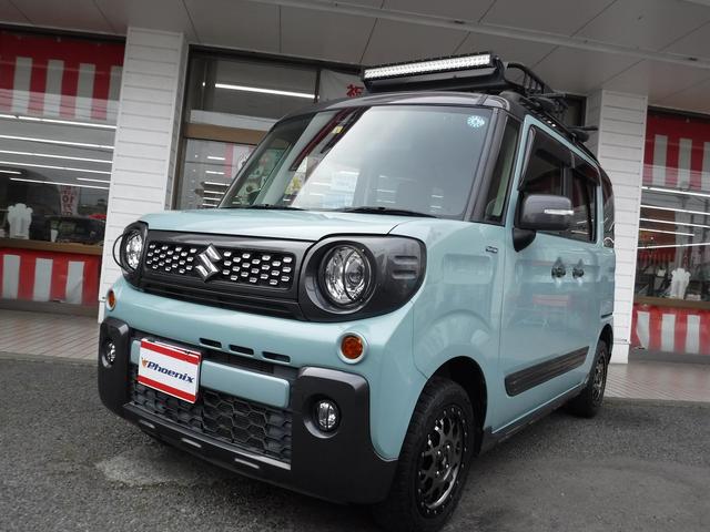 スペーシアギア ＨＶ－ＸＺターボ☆４ＷＤリフトＵＰルーフラックＸトリ―ムＡＷ　４ＷＤ☆カロッツェリアナビ☆デュアルセンサーＢ☆両側パワスラ☆クルコン☆ｉｎｎｏルーフラック☆リフトアップサス☆エクストリームＪ１４ＡＷ☆オープンカントリーＲＴタイヤ☆ＬＥＤヘッドライト☆ＥＴＣ☆（44枚目）