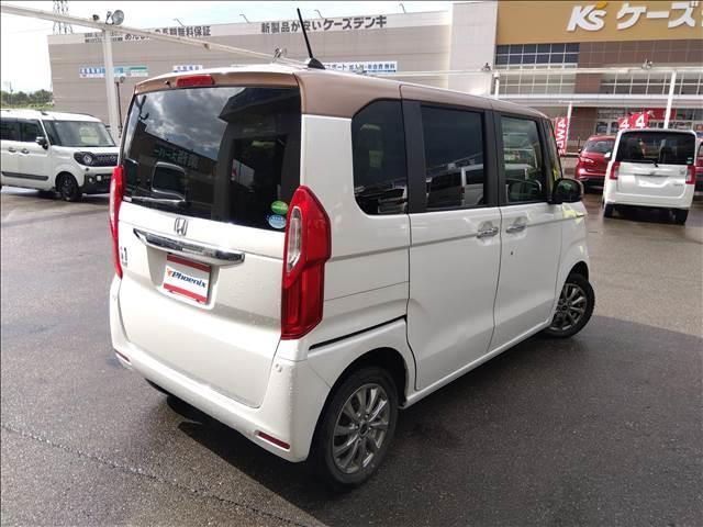 Ｎ－ＢＯＸ Ｇ・Ｌターボホンダセンシングカッパーブラウンスタイル４ＷＤ☆　４ＷＤ☆禁煙☆走行３．８万キロ☆試乗出来ます☆純正８型ナビ☆ＴＶ☆バックカメラ☆両側パワスラ☆衝突軽減ブレーキ☆オートハイビーム☆ＬＫＡＳ☆前席シートヒーター☆ビルトインＥＴＣ☆ＬＥＤライト☆試乗ＯＫ（3枚目）