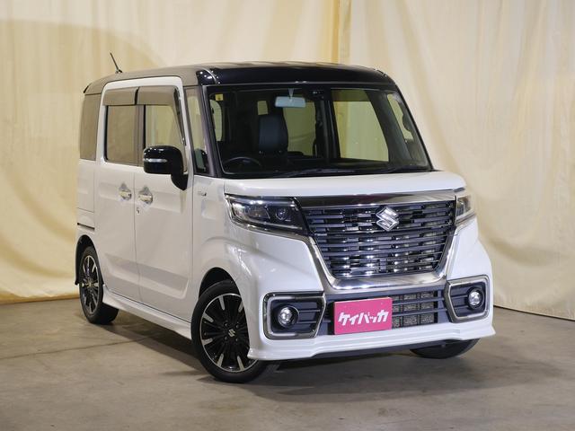 スペーシアカスタム ハイブリッドＸＳ　Ｂｌｕｅｔｏｏｔｈ接続対応　社外メモリナビ／フルセグＴＶ　ＬＥＤヘッドライト／フォグランプ　両側パワースライドドア　スマートキー　純正アルミホイール（6枚目）