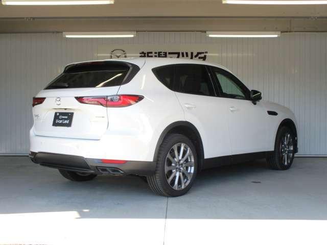 CX-60 25S Lパッケージ 追従クルコン 全方位カメラ レザーシート シートヒーター メモリーパワーシート Bluetooth オートLEDヘッドライト 電動リアゲート 障害物センサー 衝突軽減ブレーキ スマートキー MTモード(5枚目)