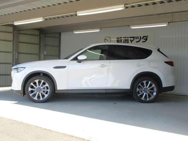 CX-60 25S Lパッケージ 追従クルコン 全方位カメラ レザーシート シートヒーター メモリーパワーシート Bluetooth オートLEDヘッドライト 電動リアゲート 障害物センサー 衝突軽減ブレーキ スマートキー MTモード(8枚目)