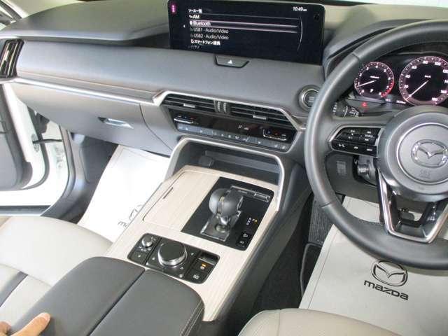 CX-60 25S Lパッケージ 追従クルコン 全方位カメラ レザーシート シートヒーター メモリーパワーシート Bluetooth オートLEDヘッドライト 電動リアゲート 障害物センサー 衝突軽減ブレーキ スマートキー MTモード(19枚目)