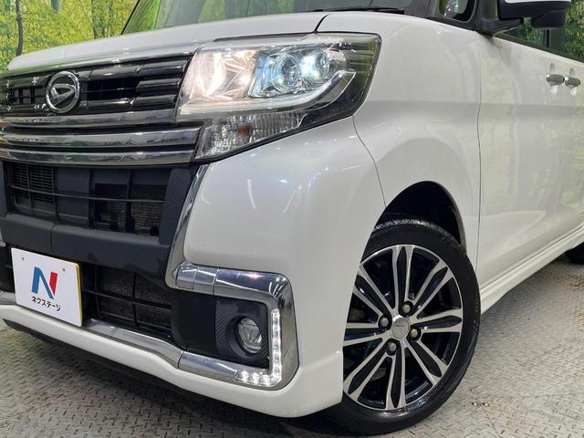 タント カスタムＲＳ　トップエディションＳＡＩＩＩ　ターボ　両側電動ドア　ＳＤナビ　バックカメラ　衝突被害軽減システム　禁煙車　ハーフレザーシート　シートヒーター　スマートキー　ＬＥＤヘッド　ＥＴＣ　オートハイビーム　車線逸脱警報　Ｂｌｕｅｔｏｏｔｈ（12枚目）