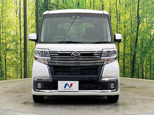 タント カスタムＲＳ　トップエディションＳＡＩＩＩ　ターボ　両側電動ドア　ＳＤナビ　バックカメラ　衝突被害軽減システム　禁煙車　ハーフレザーシート　シートヒーター　スマートキー　ＬＥＤヘッド　ＥＴＣ　オートハイビーム　車線逸脱警報　Ｂｌｕｅｔｏｏｔｈ（14枚目）