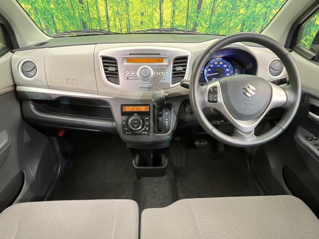 ワゴンＲ ＦＺ　衝突被害軽減システム　禁煙車　シートヒーター　スマートキー　ＥＴＣ　オートエアコン　純正１４インチアルミホイール　オーディオ　ＣＤ　横滑り防止装置　電動格納ドアミラー　衝突安全ボディ（2枚目）