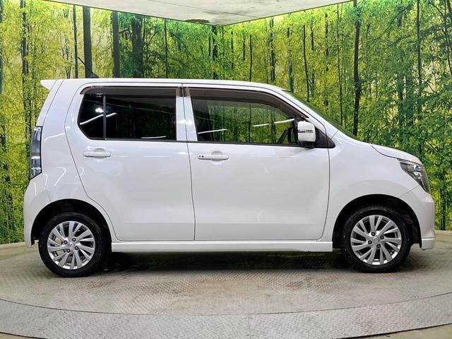 ワゴンＲ ＦＺ　衝突被害軽減システム　禁煙車　シートヒーター　スマートキー　ＥＴＣ　オートエアコン　純正１４インチアルミホイール　オーディオ　ＣＤ　横滑り防止装置　電動格納ドアミラー　衝突安全ボディ（31枚目）